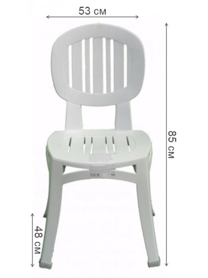 Пластиковый стул Elba белый