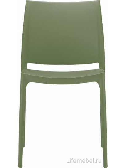 Стул пластиковый Maya оливковый
