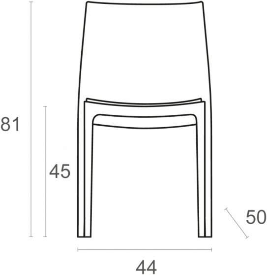 Стул пластиковый Maya оливковый