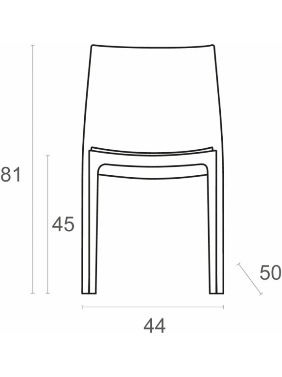 Стул пластиковый Maya оливковый