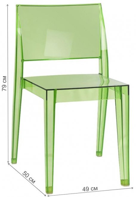 Пластиковый стул Gyza зеленый