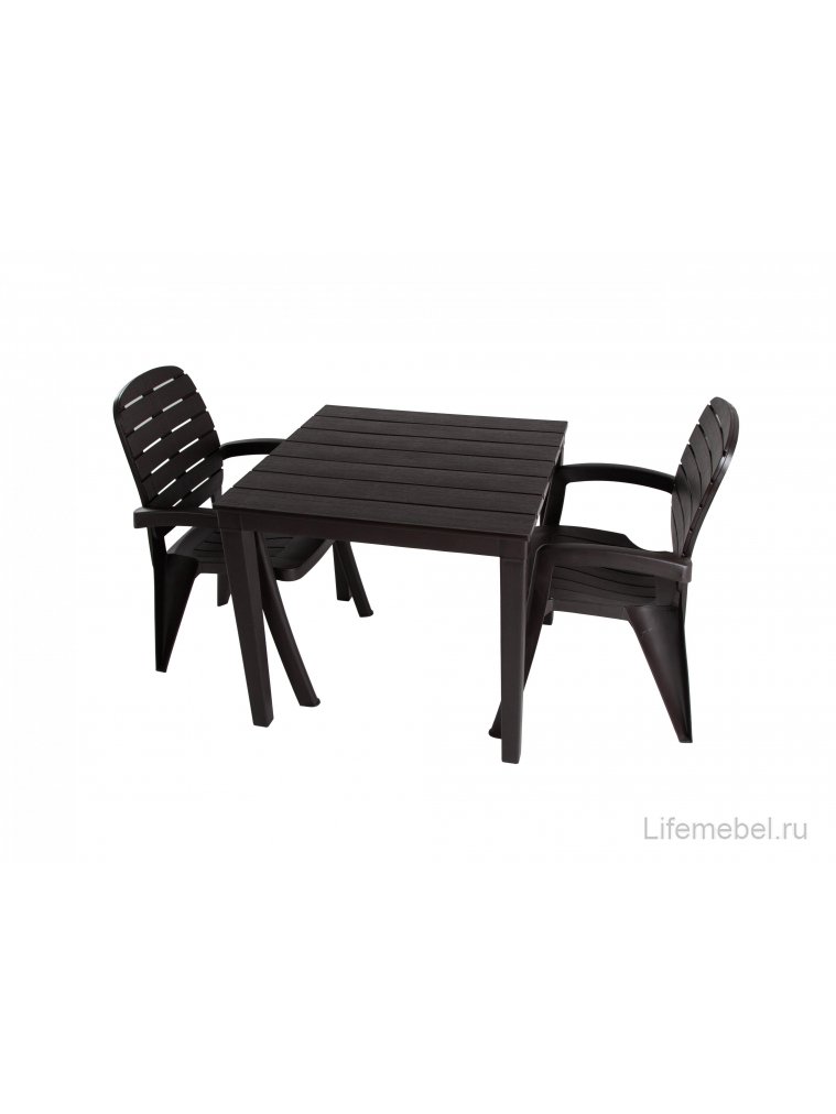 Пластиковый стул Прованс шоколадный