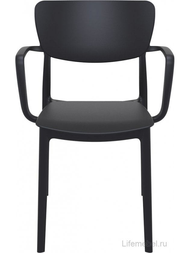 Пластиковый стул Lisa черный кресло
