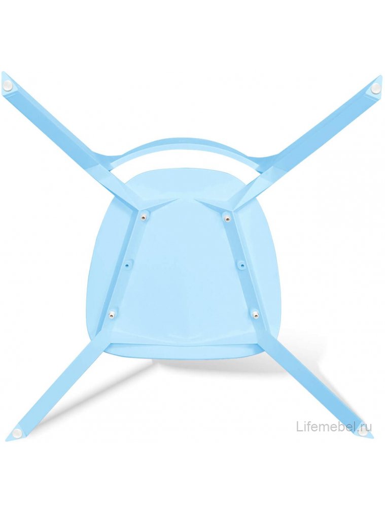 Пластиковый стул Luna пастельно голубой
