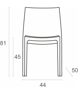 Стул пластиковый Maya