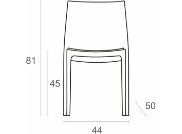 Стул пластиковый Maya