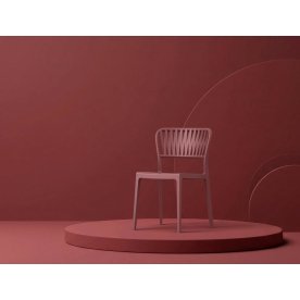 Стул пластиковый Portofino марсала