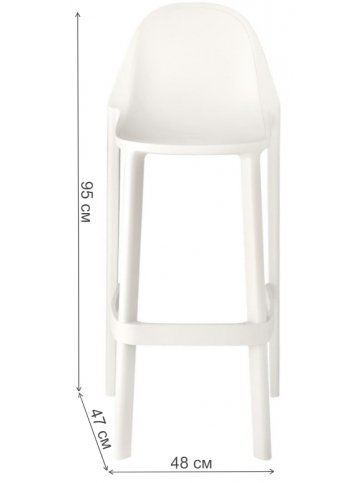 Пластиковый стул Piu лен