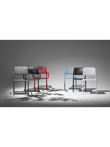 Стул пластиковый Riva Bistrot антрацит