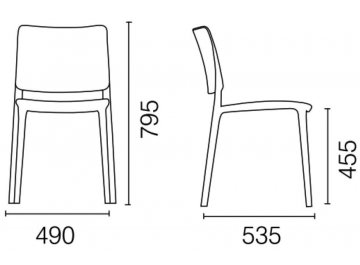 Пластиковый стул PP/joy-s/22