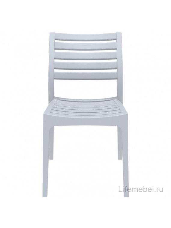 Стул пластиковый Ares серебристый