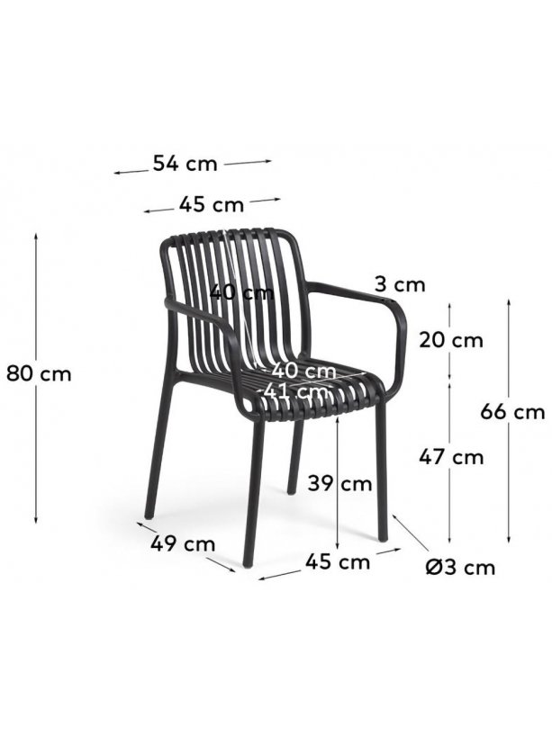 Пластиковый стул Isabellini черный