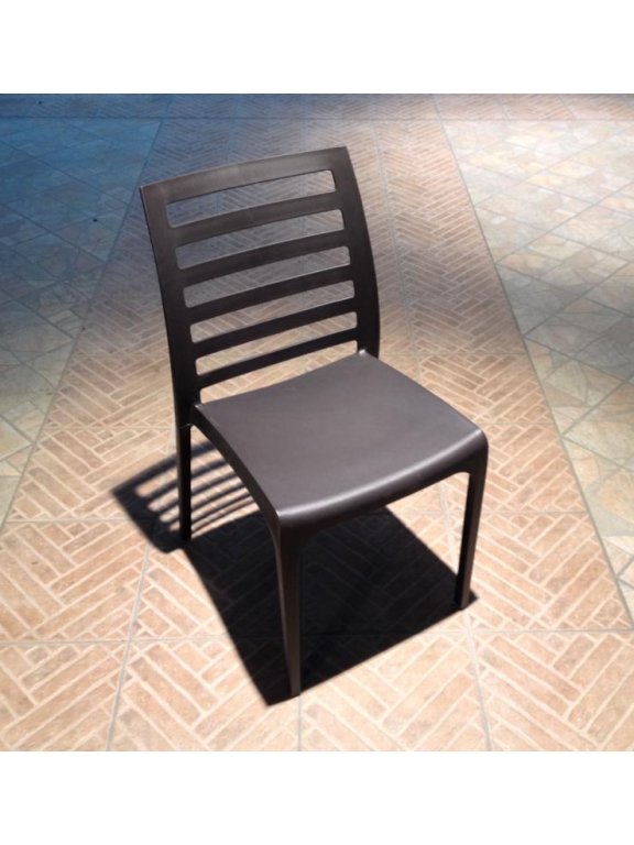 Пластиковый стул Riga шоколадный