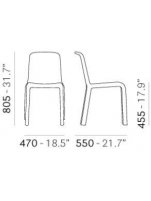 Пластиковый стул Snow серый