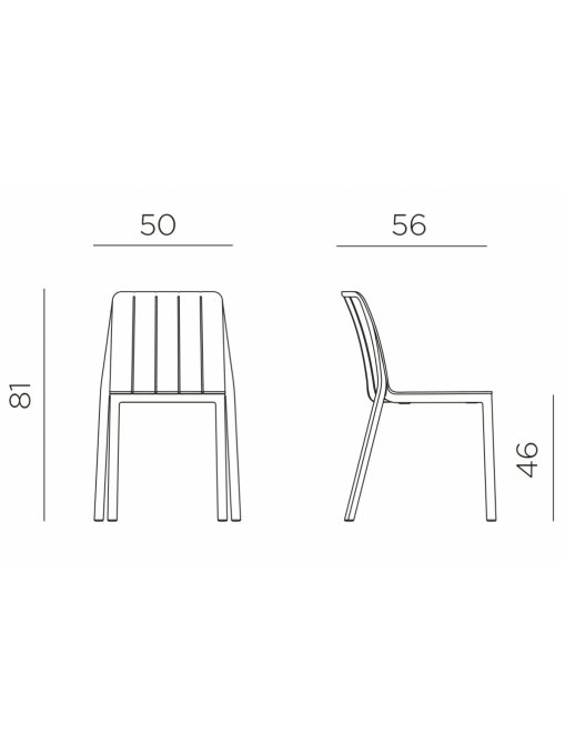 Стул пластиковый Tiberina Bistrot тортора