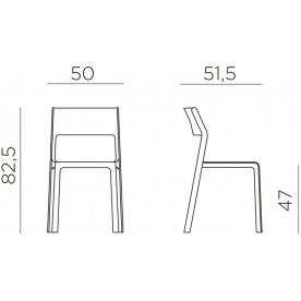 Пластиковый стул Trill