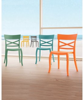 Стул пластиковый XSera-S голубой