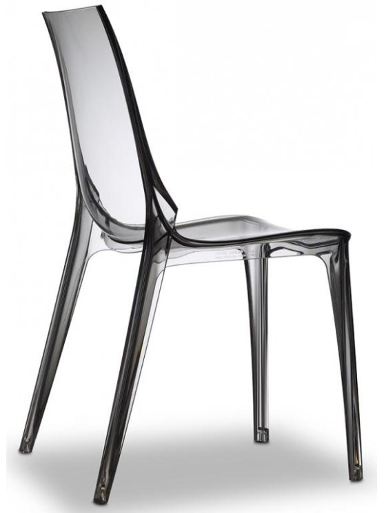 Пластиковый стул Vanity Chair серый
