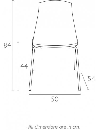 Стул прозрачный Allegra черный