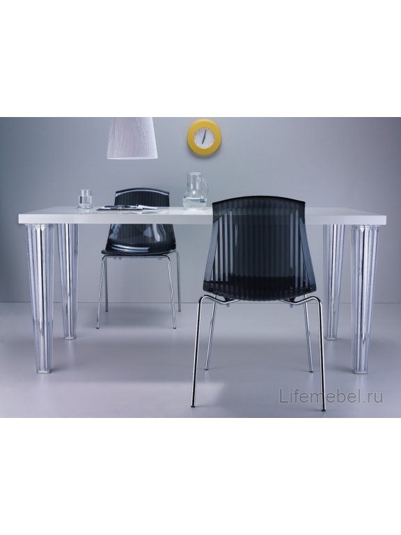 Стул прозрачный Allegra черный