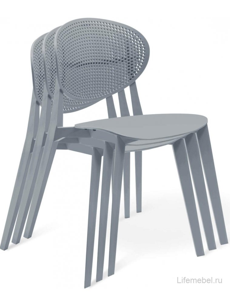 Пластиковый стул SHT-S111 серый
