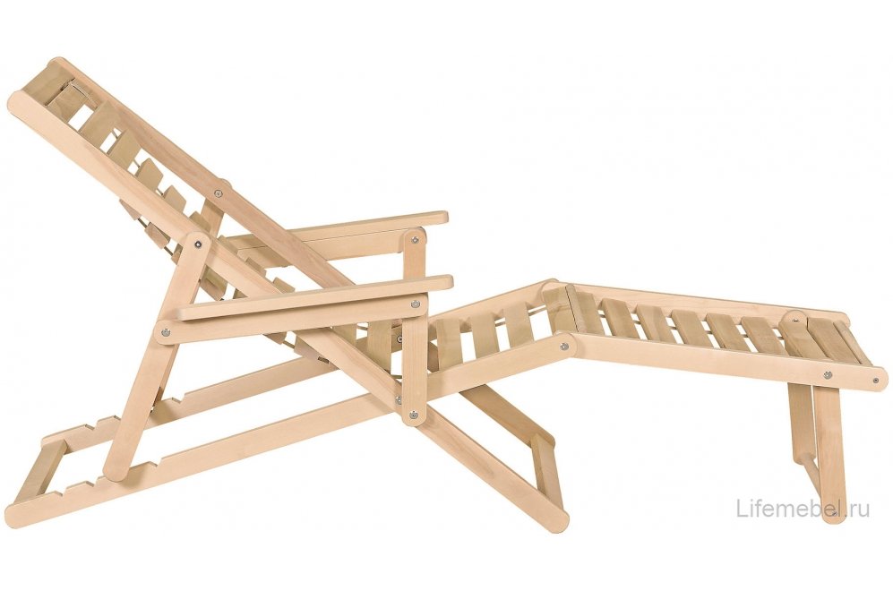Шезлонг Чивас натуральное дерево