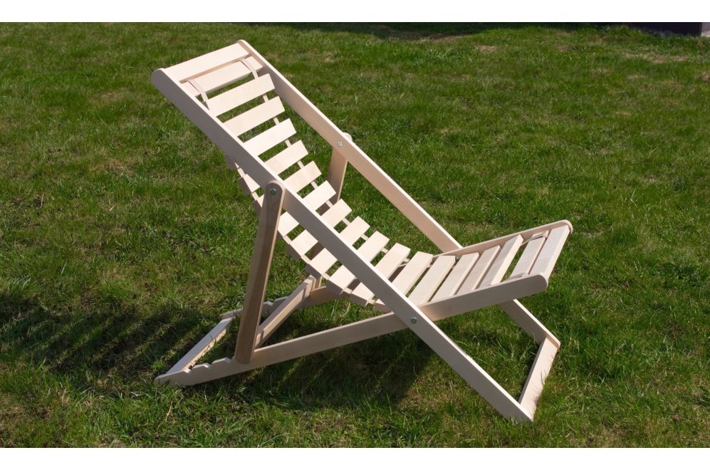 Шезлонг Кампари 45 натуральное дерево