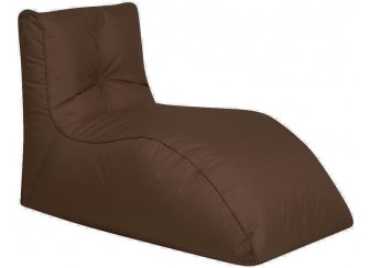 Шезлонг коричневый