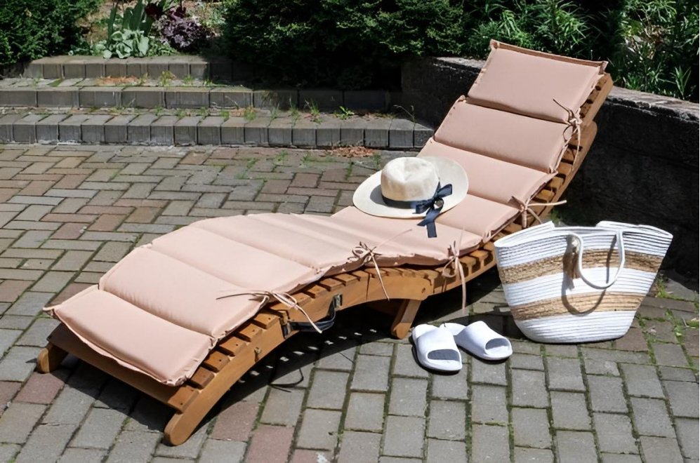 Шезлонг-лежак AFM-803A бежевый