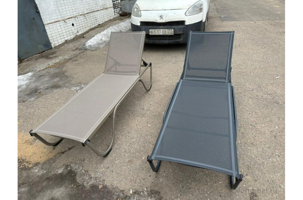 Шезлонг-лежак металлический Ankara антрацит