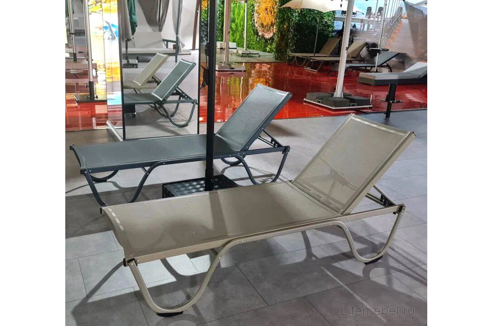 Шезлонг-лежак металлический Ankara SM-02 / 5102