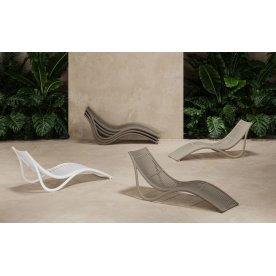 Лежак пластиковый Ibiza Basic тортора