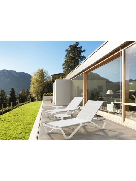 Шезлонг PP/wave01-05001 белый