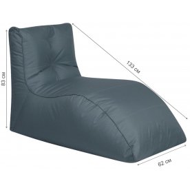 Шезлонг серый