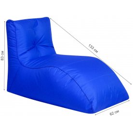 Шезлонг синий