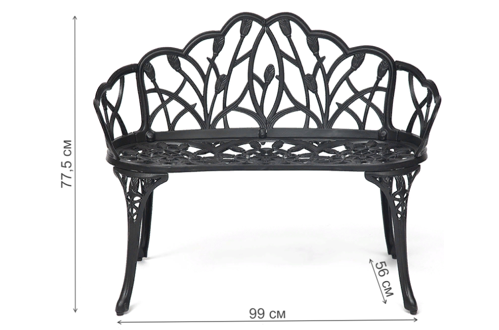 Скамейка Secret De Maison Strauss бронза