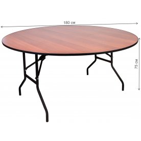 Металлический стол Собрание 3 круглый