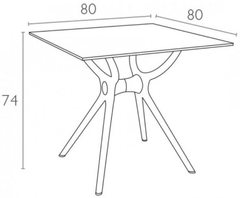 Пластиковый стол Air Table белый