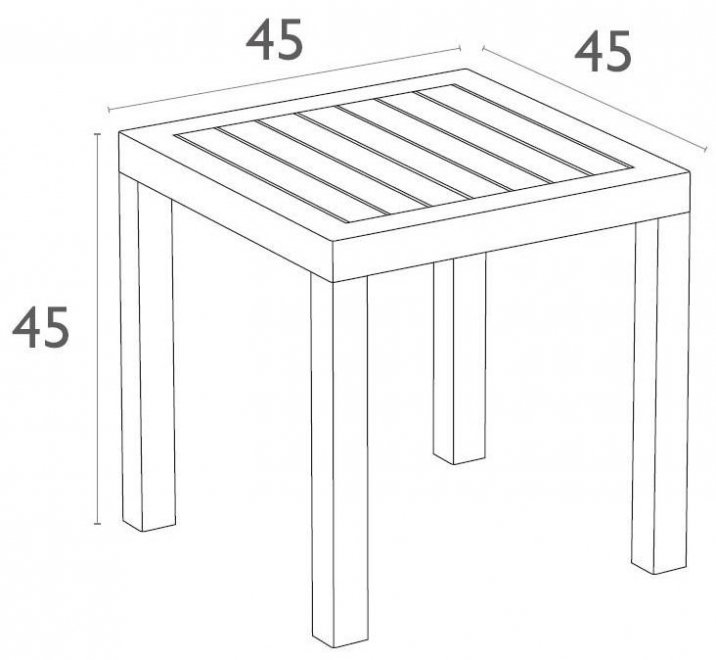 Пластиковый стол Ocean черный