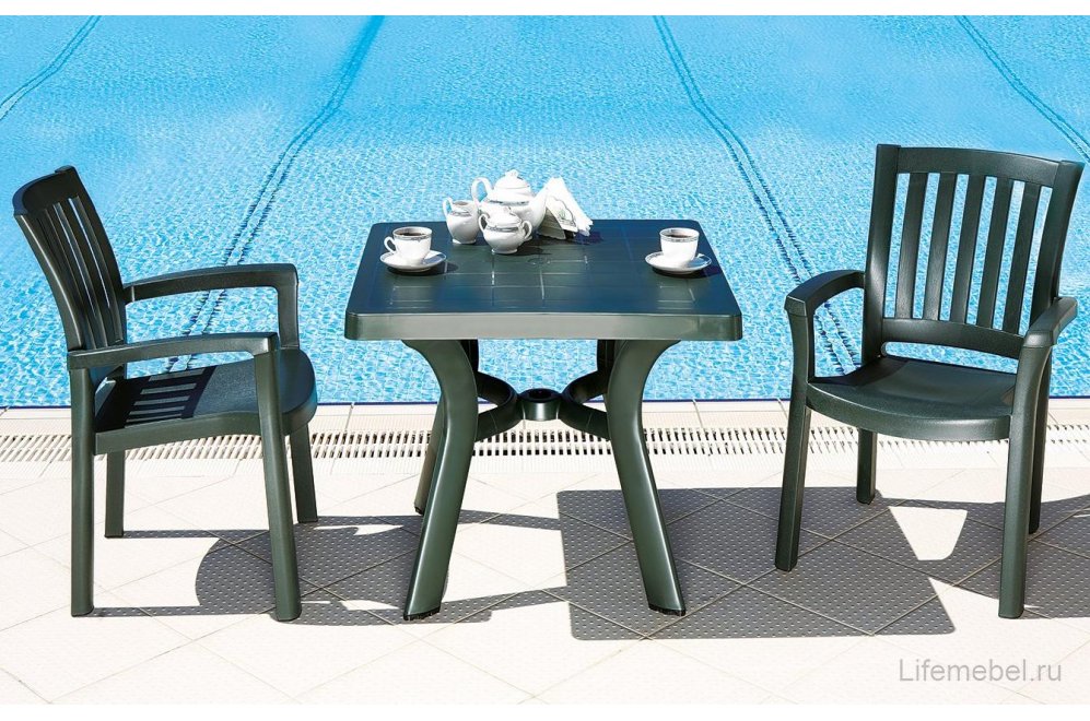 Пластиковый стол Viva зеленый