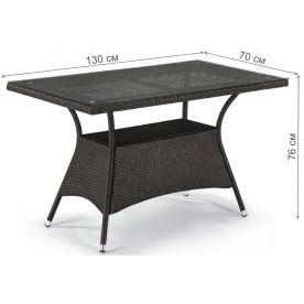 Стол T198D-W53-130x70