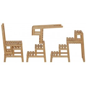 Деревянный стул-стремянка Массив