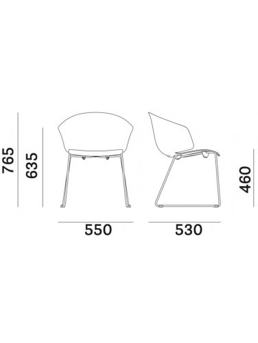 Пластиковое кресло Grace красное