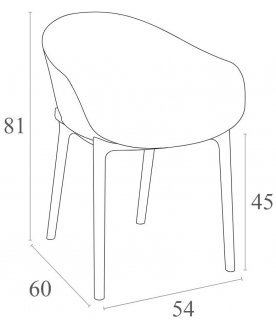 Пластиковое кресло Sky