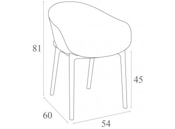 Пластиковое кресло Sky