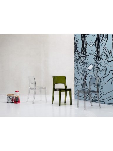 Пластиковый стул Isy Antishock серый