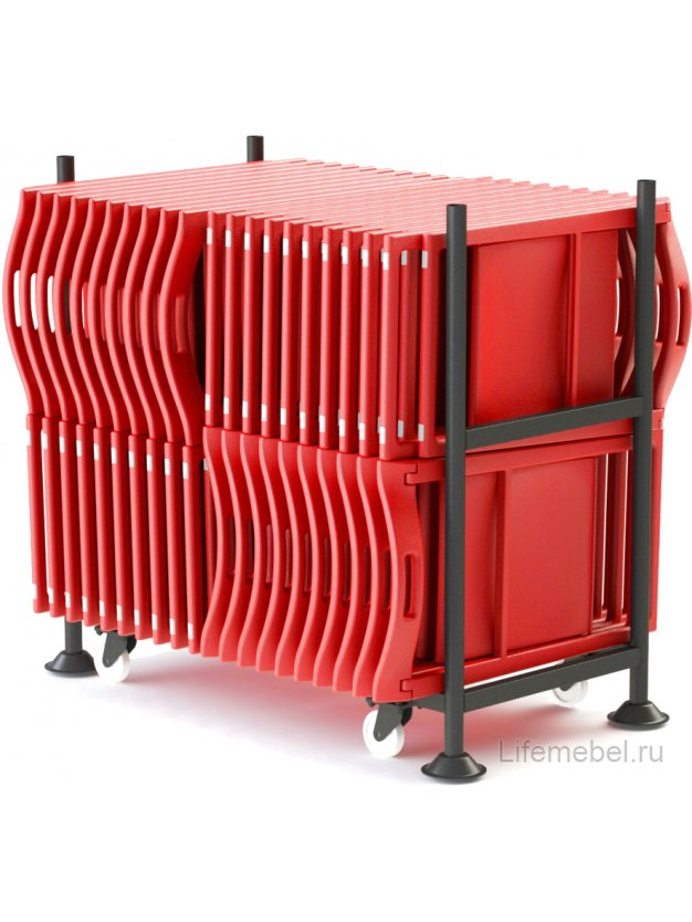 Пластиковый стул складной Enjoy красный