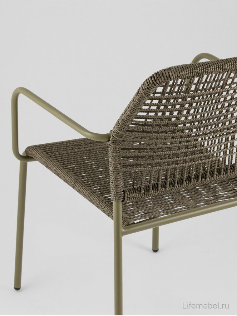 Металлический стул Люмена зелёный