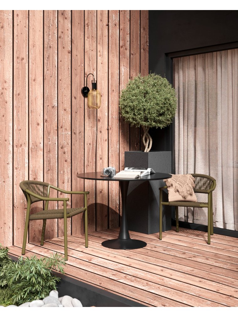 Металлический стул Лиана зелёный