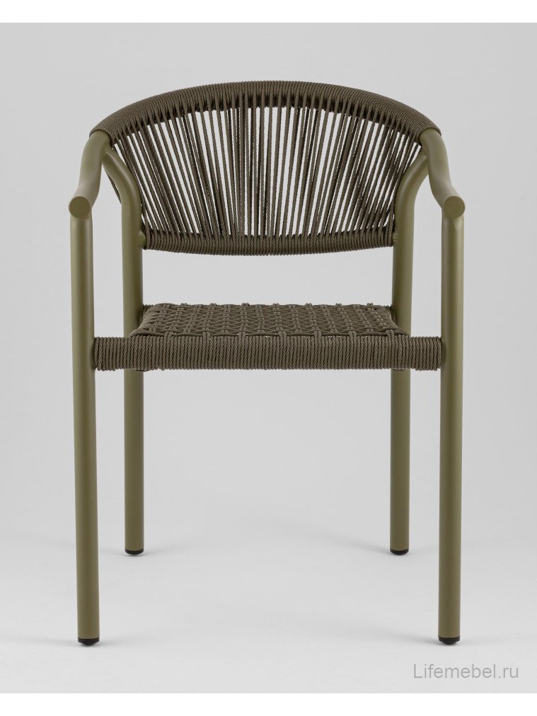 Металлический стул Лиана зелёный